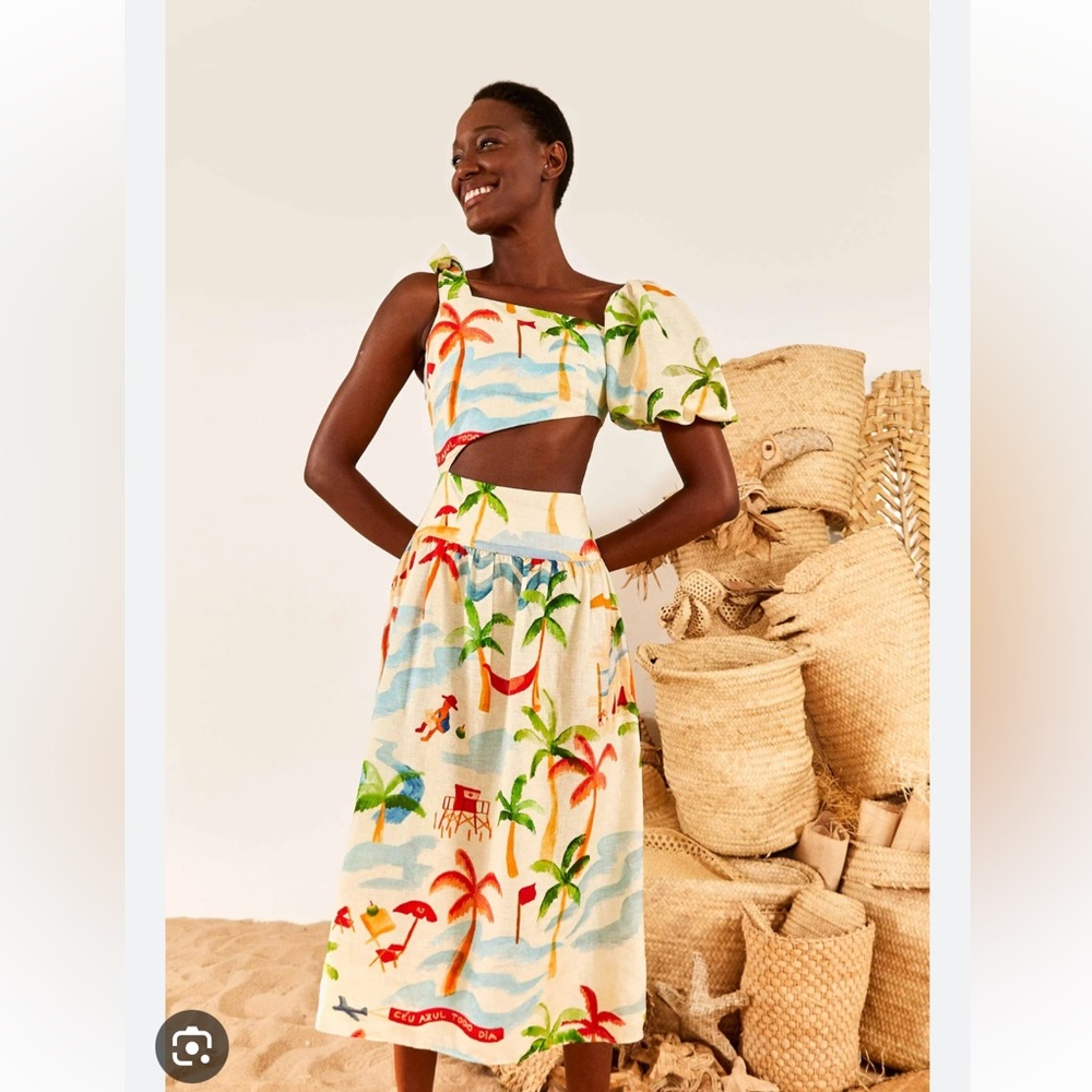 New Farm Rio Copacabana Midi Dress Xs